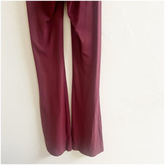 Lululemon Groove Super-High-Rise Flared Nulu Regular Red Merlot Size 2 - Picture 7 of 10